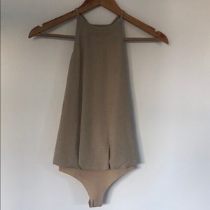 Nude/Gold bodysuit